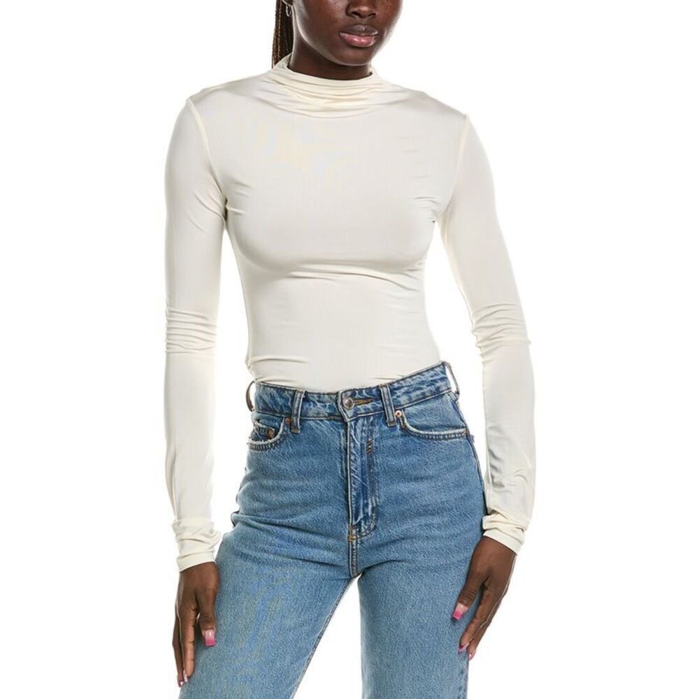 Paris Georgia Womens Asymmetric T-Shirt, White